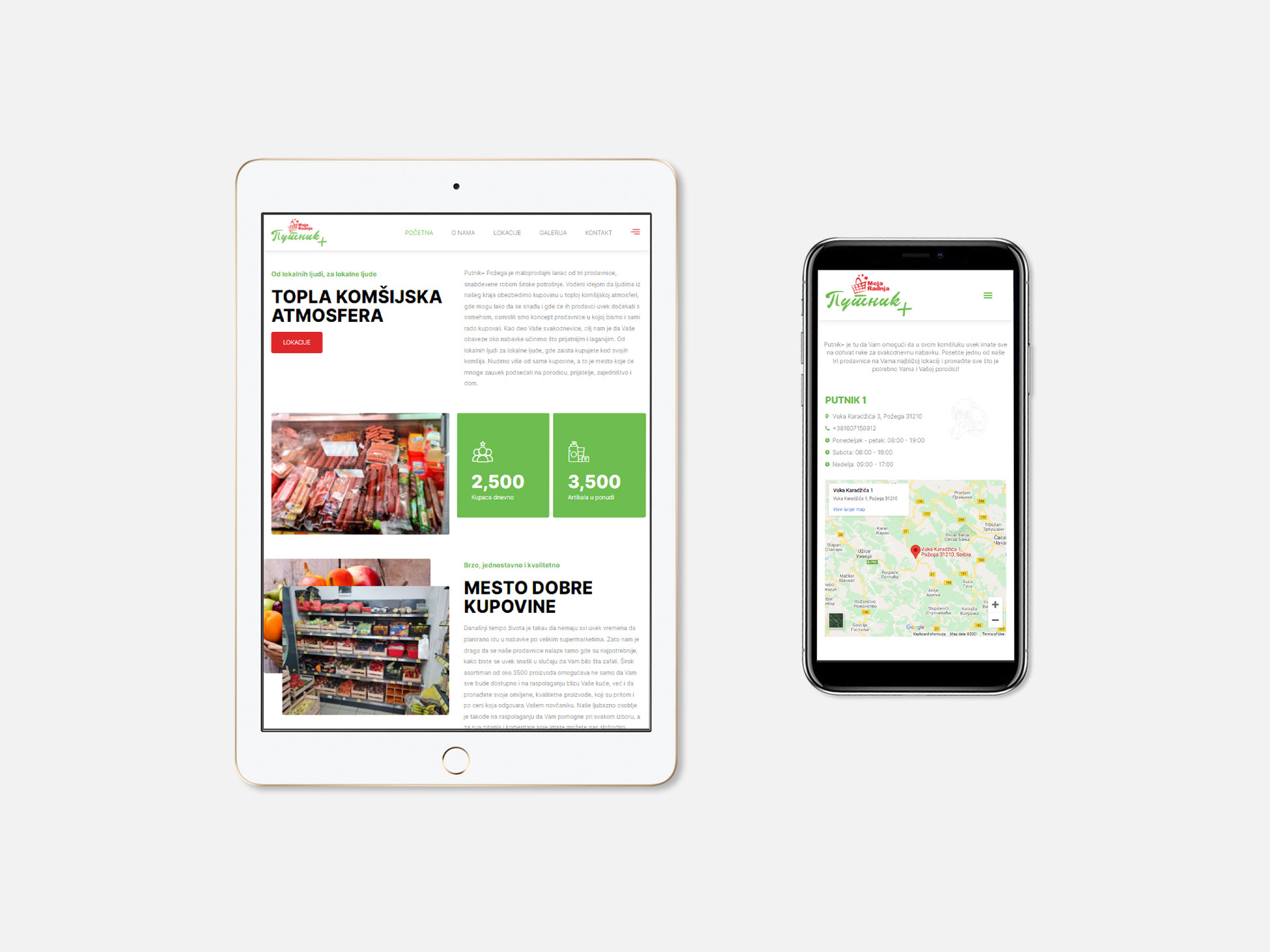 Putnik+: iPad & iPhone