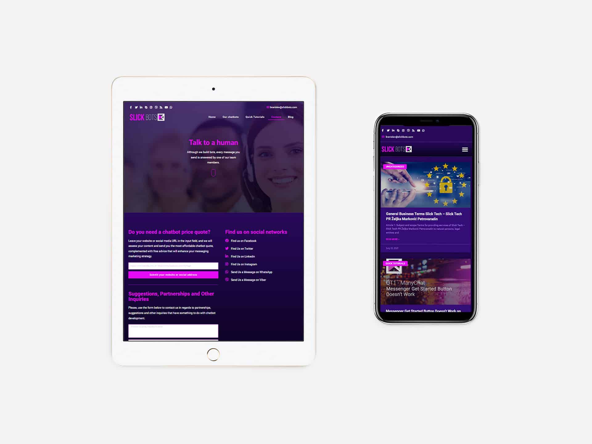 SlickBot: iPad & iPhone