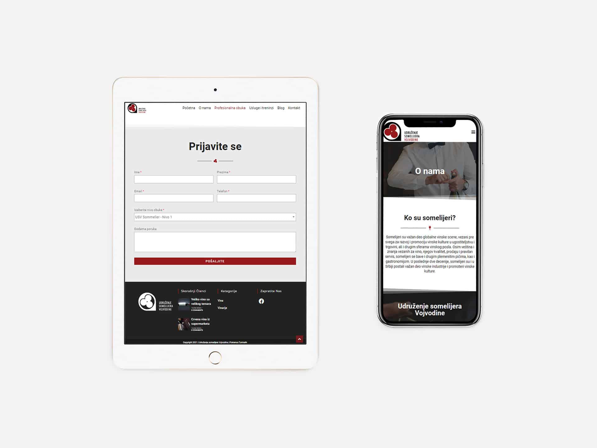 Udruženje somelijera Vojvodine: iPad & iPhone