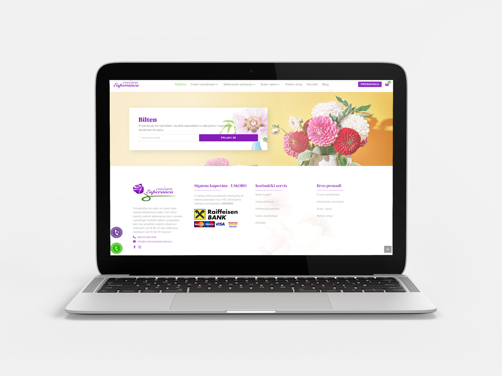 Cvećara Esperanca: MacBook