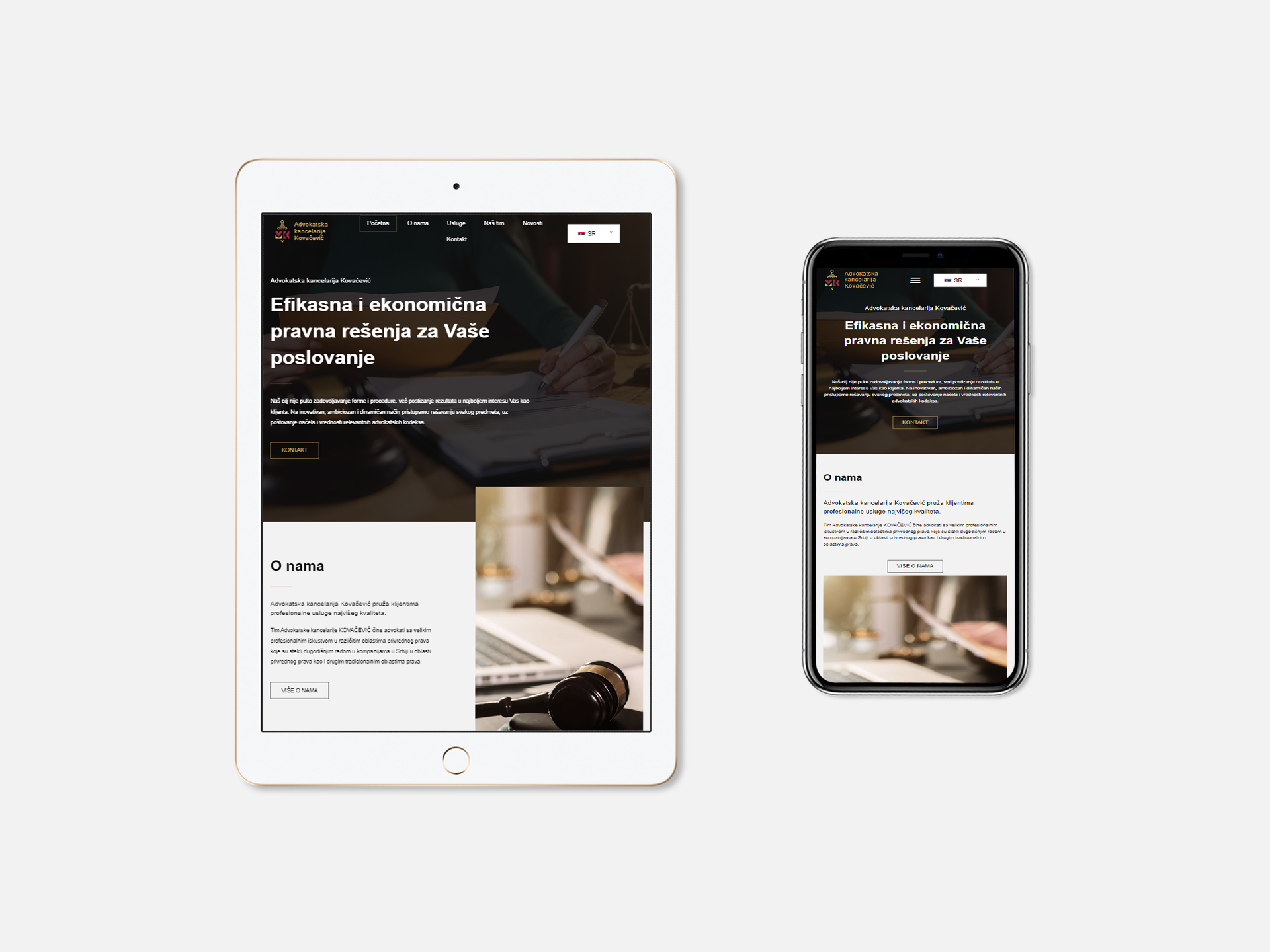 Advokatska kancelarija Kovačević_IPad